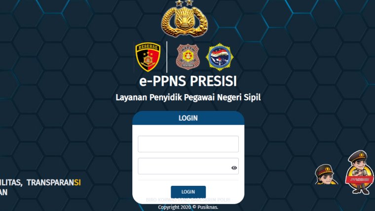 Cara login e-penyidikan