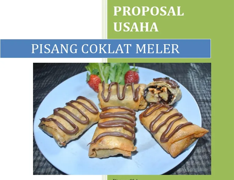 Contoh Proposal Usaha Makanan Pisang Coklat !